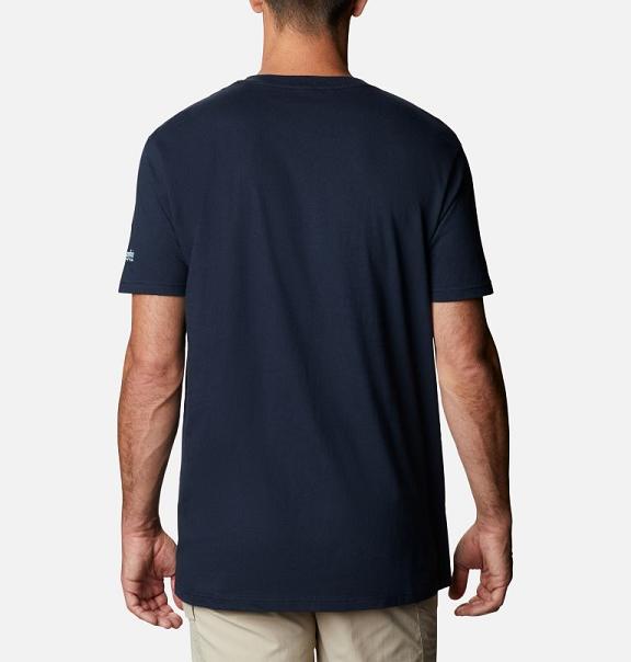 Columbia T-Shirt Herre PFG Mørkeblå HZQO60538 Danmark